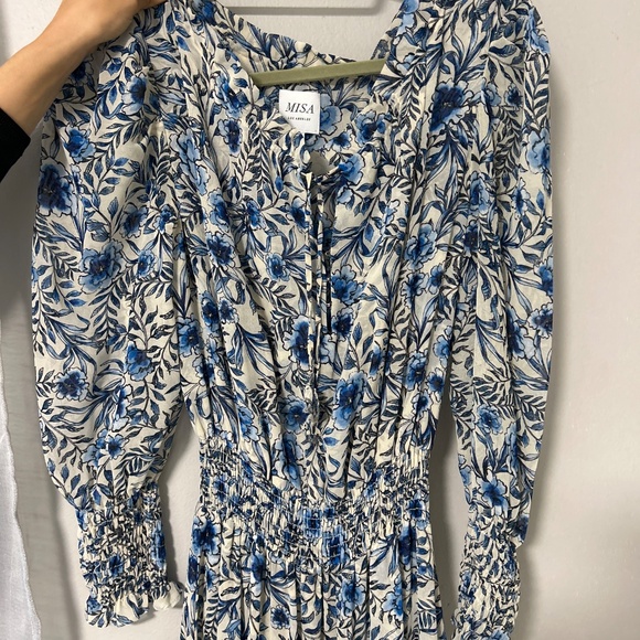 MISA long sleeve printed dress - Picture 2 of 3